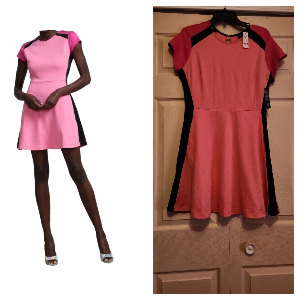 New York & Co. Colorblock Flare Dress